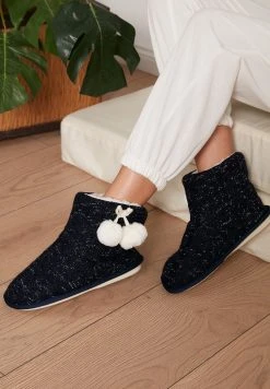 LELA Pantuflas - Navy Blue , Mujer