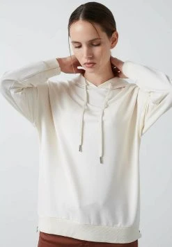 LELA Jersey Con Capucha - Dark Ecru , Mujer