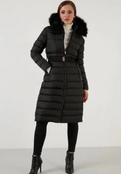 LELA REMOVABLE LONG - Abrigo De Invierno - Black , Mujer