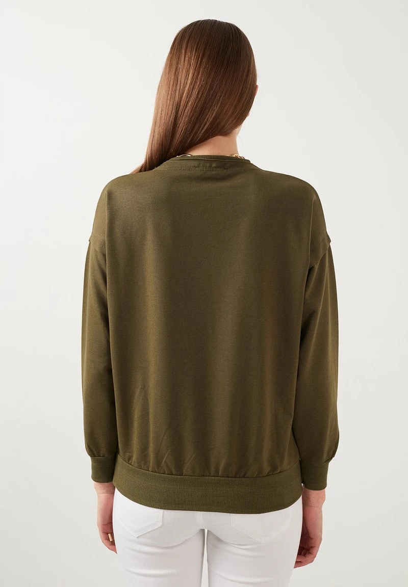 LELA SLIM FIT - Sudadera - Khaki, Mujer 2 LELA SLIM FIT - Sudadera - Khaki, Mujer - Imagen 2