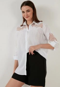LELA REGULAR FIT - Camisa - White , Mujer 6 LELA REGULAR FIT - Camisa - White , Mujer -LELA Tienda 0abe11deec284d1294206474821b93b1