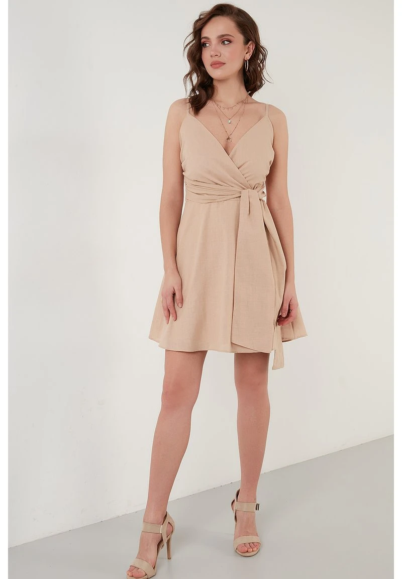 LELA Vestido Informal - Beige , Mujer 2 LELA Vestido Informal - Beige , Mujer - Imagen 2