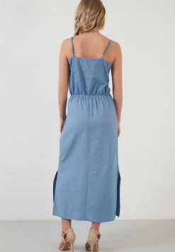 LELA Vestido Informal - Blue , Mujer -LELA Tienda 0c59bf712f99443a8d6e39906a6e6b4d