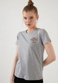 LELA Camiseta Estampada - Grey-melange , Mujer -LELA Tienda 0ca93902e3cf413aac5f7a953da7f732