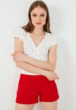 LELA PRINT - Blusa - Ecru Red , Mujer 6 LELA PRINT - Blusa - Ecru Red , Mujer -LELA Tienda 0caf43285c7240a884d3c7e50a86476b