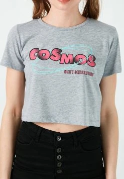 LELA Camiseta Estampada - Grey Melange , Mujer -LELA Tienda 0d592ec8a4974f13a608cc03264133f1