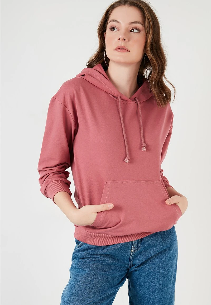 LELA BACK KANGAROO POCKET - Sudadera - Dusty Rose Color , Mujer 4 LELA BACK KANGAROO POCKET - Sudadera - Dusty Rose Color , Mujer - Imagen 4