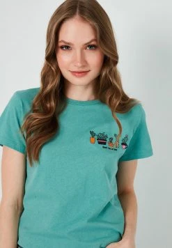 LELA Camiseta Estampada - Mint , Mujer 6 LELA Camiseta Estampada - Mint , Mujer -LELA Tienda 0ec58a2efc674df7b463af84be2bcff9