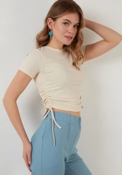 LELA SLEEVE BLOUSE - Camiseta Estampada - Stone Colored , Mujer -LELA Tienda 10177b54baa74b4283430c64d7c8d8e0