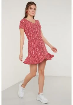 LELA Vestido Informal - Red , Mujer -LELA Tienda 12f83713a65945e187b3bb7c4bf40e7e