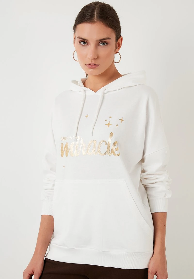 LELA Jersey Con Capucha - White , Mujer 3 LELA Jersey Con Capucha - White , Mujer - Imagen 3