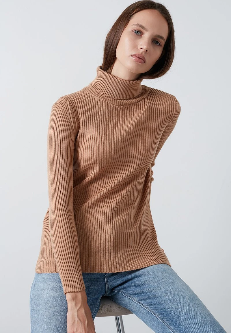 LELA Jersey De Punto - Camel , Mujer 3 LELA Jersey De Punto - Camel , Mujer - Imagen 3