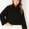 LELA Jersey De Punto - Black , Mujer
