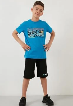 LELA REGULAR FIT SET - Shorts - Saxe Blue , Niños