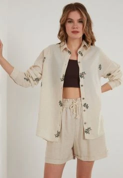 LELA Camisa - Stone Colored, Mujer -LELA Tienda 1945b81f65f64610ac30ab875983675f