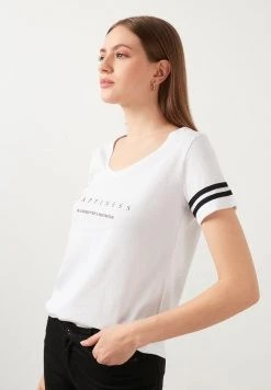 LELA Camiseta Estampada - White , Mujer -LELA Tienda 1adb5cbecdb04ec8bf17d49555c9b53b
