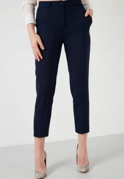 LELA Pantalones - Navy Blue , Mujer