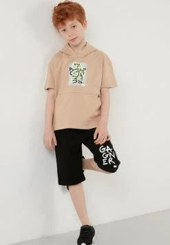 LELA REGULAR FIT T-SHIRT AND SHORTS - Shorts - Beige, Niños -LELA Tienda 1bb5b7600df74b0a8422171b408deec7