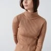 LELA Jersey De Punto - Camel , Mujer