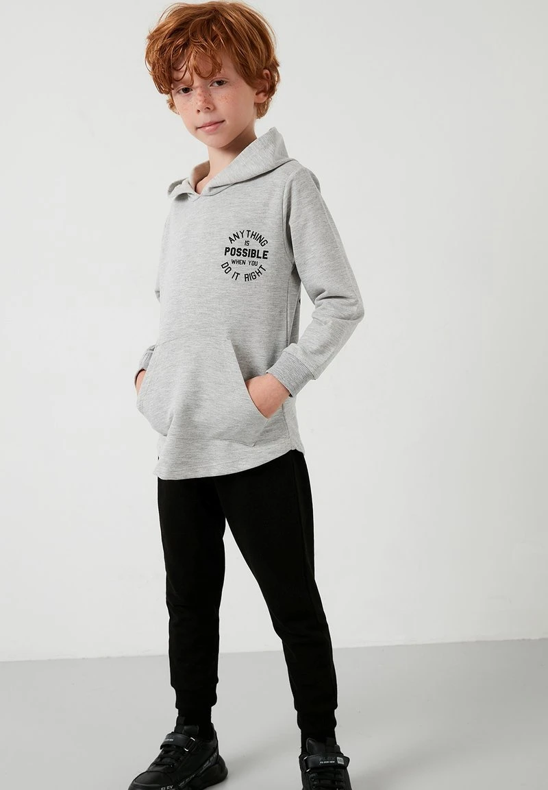 LELA Chándal - Grey Melange Black , Niños 1 LELA Chándal - Grey Melange Black , Niños