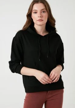 LELA BACK KANGAROO POCKET - Sudadera - Black , Mujer 6 LELA BACK KANGAROO POCKET - Sudadera - Black , Mujer -LELA Tienda 1db9b58aaa334ab0956bbd1136452204