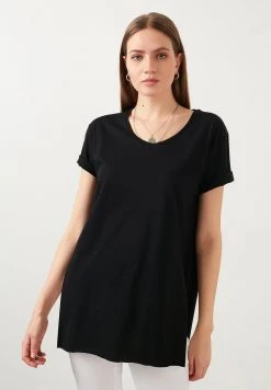 LELA Camiseta Estampada - Black, Mujer