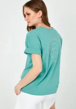 LELA Camiseta Estampada - Mint, Mujer -LELA Tienda 1f42686f8042437b81462fbf86fea9bb