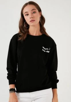 LELA Sudadera - Black, Mujer