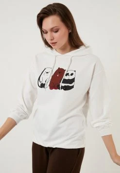 LELA Jersey Con Capucha - Ecru, Mujer -LELA Tienda 22cf81099dd1461eacca3031e58ef633