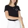 LELA Camiseta Estampada - Black , Mujer