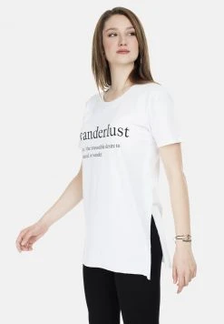 LELA Camiseta Estampada - White , Mujer -LELA Tienda 256730760fbc4b2daff74c5c1fb6958f