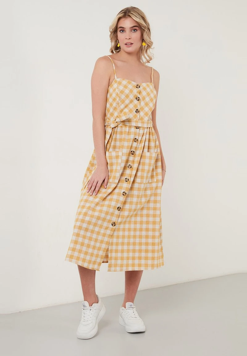 LELA Vestido Informal - Mustard Color , Mujer 4 LELA Vestido Informal - Mustard Color , Mujer - Imagen 4