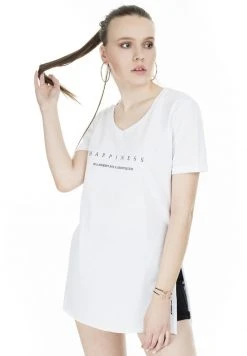 LELA Camiseta Estampada - White , Mujer -LELA Tienda 2a8230becc7f4bc4bf6a2856a5287a38