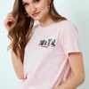 LELA Camiseta Estampada - Light Pink, Mujer