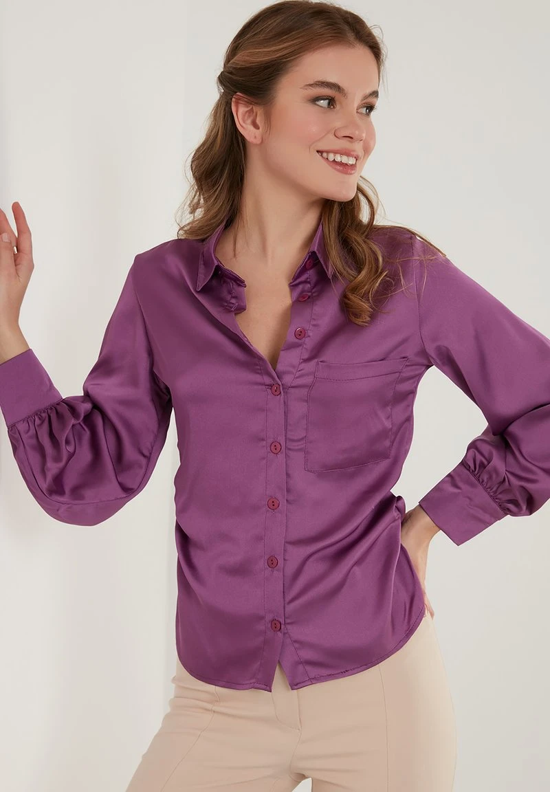 LELA Camisa - Purple , Mujer 4 LELA Camisa - Purple , Mujer - Imagen 4
