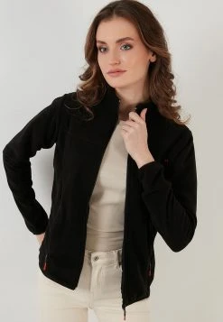 LELA HIGH COLLAR ZIPPER - Forro Polar - Black , Mujer 9 LELA HIGH COLLAR ZIPPER - Forro Polar - Black , Mujer -LELA Tienda 2d20db134a564cf08e72b4928aba0714