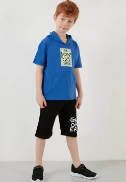 LELA REGULAR FIT T-SHIRT AND SHORTS - Shorts - Blue , Niños -LELA Tienda 2d77fe9b53f64349b90db677e0914373