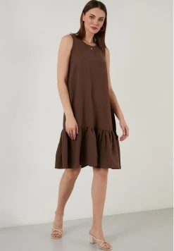 LELA REGULAR FIT MIDI - Vestido Informal - Brown, Mujer 11 LELA REGULAR FIT MIDI - Vestido Informal - Brown, Mujer -LELA Tienda 2e558e9300bc4281a5340b69d7e44c9e