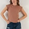 LELA Camiseta Básica - Biscuit Color, Mujer