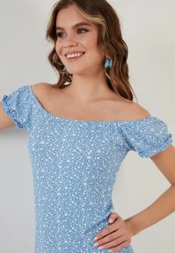 LELA Vestido De Tubo - Baby Blue , Mujer -LELA Tienda 2fb94c381fcb4f2abf589125a4072c34