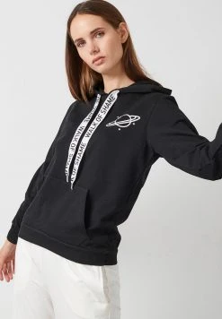 LELA Jersey Con Capucha - Black, Mujer