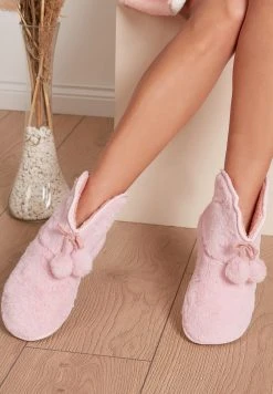 LELA POM-POM - Pantuflas - Powder Pink, Mujer