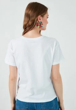 LELA Camiseta Estampada - White, Mujer -LELA Tienda 34c8156da8f24d359e67008713dc76f6