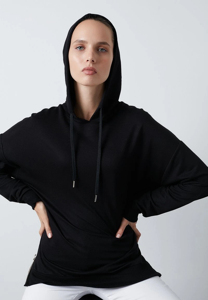 LELA Jersey Con Capucha - Black , Mujer 3 LELA Jersey Con Capucha - Black , Mujer - Imagen 3