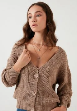 LELA Chaqueta De Punto - Camel , Mujer -LELA Tienda 371fcf67ba464f3b8961307740309ef9