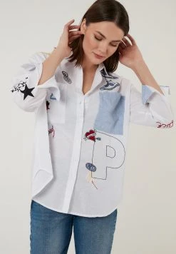 LELA REGULAR FIT - Camisa - White , Mujer 7 LELA REGULAR FIT - Camisa - White , Mujer -LELA Tienda 374f0b37478e4c9fb0cd214ebffedbae