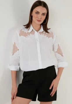 LELA REGULAR FIT - Camisa - White , Mujer