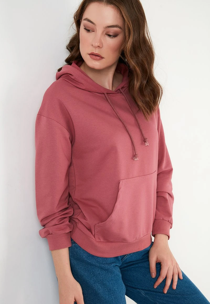 LELA BACK KANGAROO POCKET - Sudadera - Dusty Rose Color , Mujer 3 LELA BACK KANGAROO POCKET - Sudadera - Dusty Rose Color , Mujer - Imagen 3