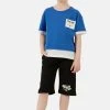 LELA REGULAR FIT T-SHIRT AND SHORTS - Shorts - Blue , Niños