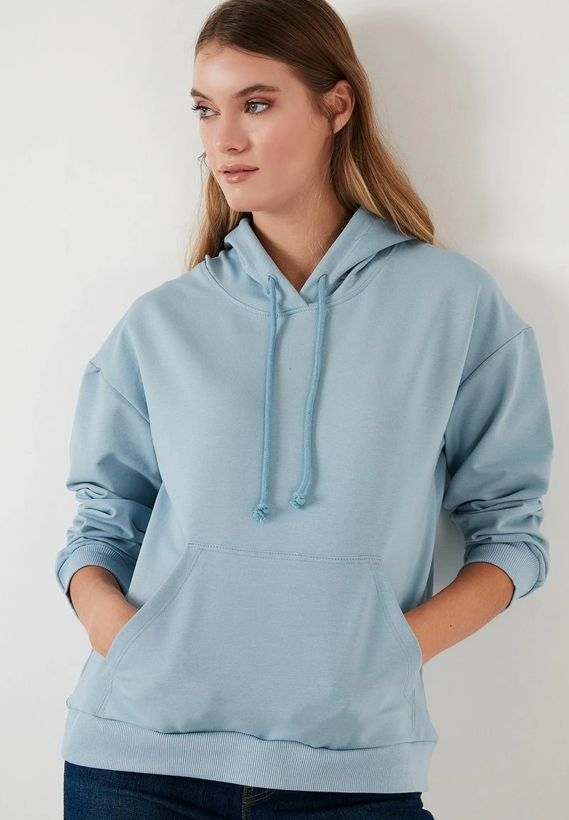 LELA BACK PRINT - Jersey Con Capucha - Ice Blue , Mujer 3 LELA BACK PRINT - Jersey Con Capucha - Ice Blue , Mujer - Imagen 3